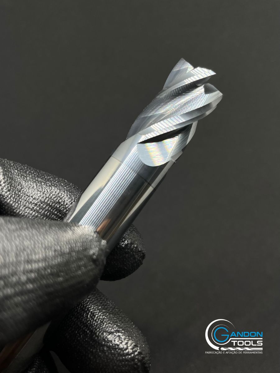 Fresa de topo reta Gandon Tools em metal duro