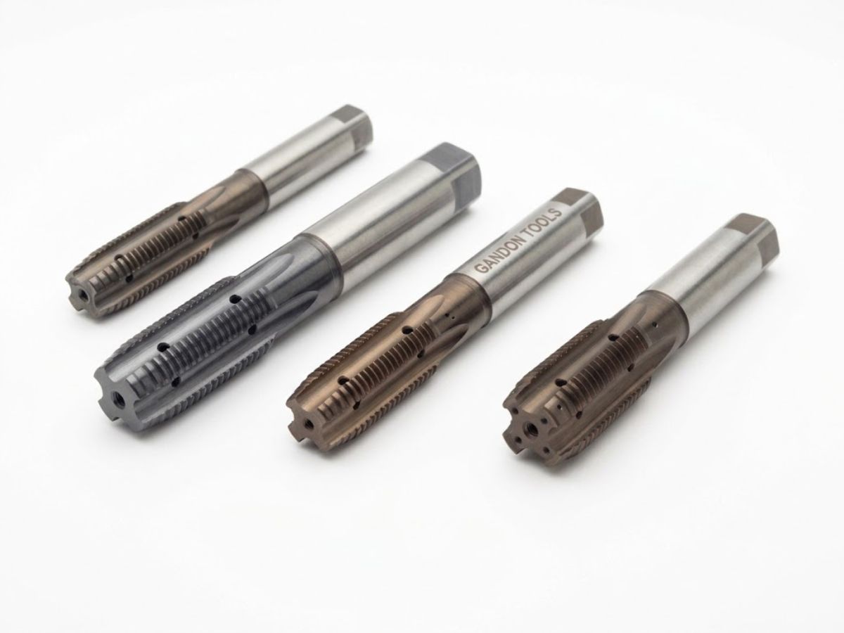 Machos para rosqueamento em HSS-E e metal duro para usinagem CNC
